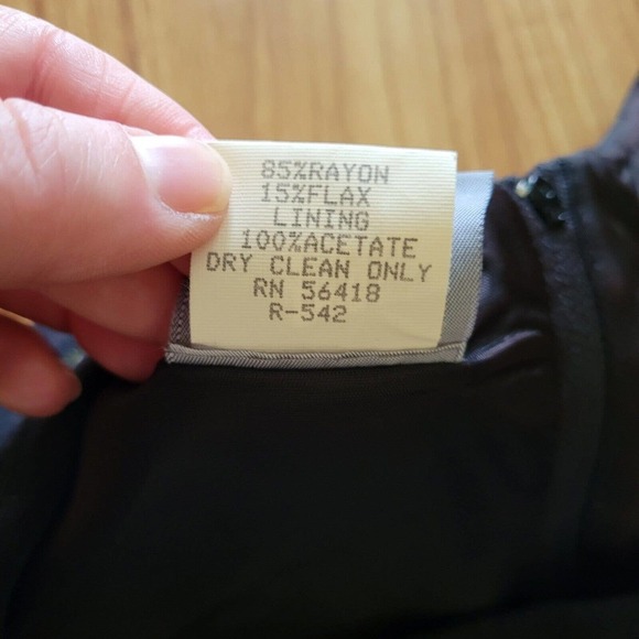 Rabbit Rabbit Rabbit Dress Women 6 Black Linen Purple Embroidery Matching Jacket - Picture 8 of 9